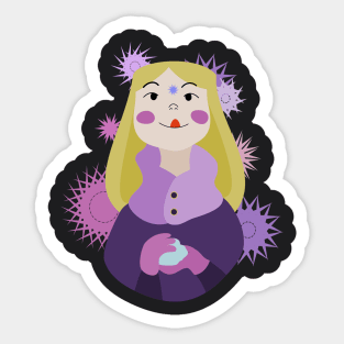 Winter Girl Sticker